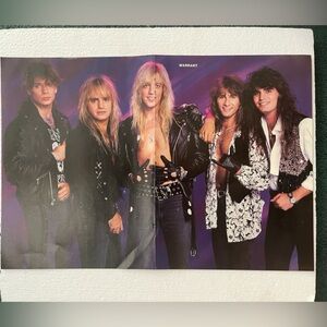 Warrant Band centerfold pinup